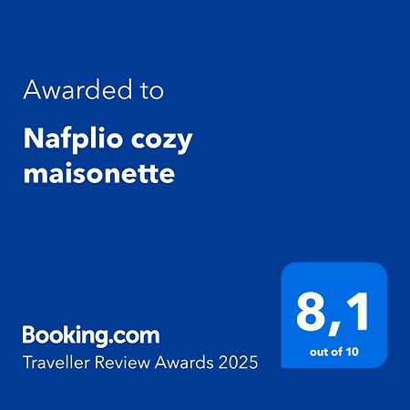 Nafplio Cozy Maisonette Exterior foto